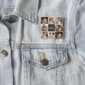 Modernes Family Collage Foto & Personalisierte Ges Button (Beispiel)