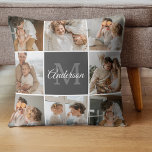 Modernes Family Collage Foto & Personalisierte Ges Kissen<br><div class="desc">Erleben Sie die warmen Momente Ihrer modernen Familie in einem wunderschön gestalteten Collage Foto. Mit diesem personalisierten Meisterwerk, das exklusiv auf Zazzle erhältlich ist, feiern Sie das Lachen, die Liebe und die gepflegten Erinnerungen. Erschaffen Sie eine atemberaubende Montage, die das Wesen Ihrer einzigartigen Familiendynamik verkörpert - von Meilensteinfeiern bis hin...</div>