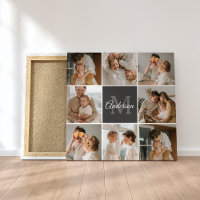 Modernes Family Collage Foto & Personalisierte Ges