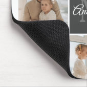 Modernes Family Collage Foto & Personalisierte Ges Mousepad (Ecke)
