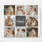Modernes Family Collage Foto & Personalisierte Ges Mousepad (Vorne)