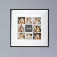Modernes Family Collage Foto & Personalisierte Ges