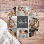 Modernes Family Collage Foto & Personalisierte Ges Rundes Kissen<br><div class="desc">Erleben Sie die warmen Momente Ihrer modernen Familie in einem wunderschön gestalteten Collage Foto. Mit diesem personalisierten Meisterwerk, das exklusiv auf Zazzle erhältlich ist, feiern Sie das Lachen, die Liebe und die gepflegten Erinnerungen. Erschaffen Sie eine atemberaubende Montage, die das Wesen Ihrer einzigartigen Familiendynamik verkörpert - von Meilensteinfeiern bis hin...</div>