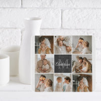 Modernes Family Collage Foto & Personalisierte Ges