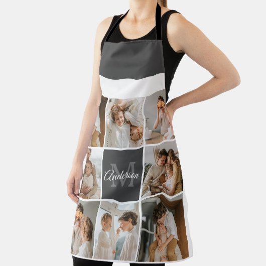 Modernes Family Collage Foto & Personalisierte Ges Schürze (InSitu)