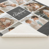 Modernes Family Collage Foto & Personalisierte Ges Sherpadecke (3/4)