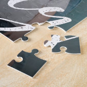 Modernes Family Script-Foto Puzzle (Seite)