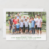 Modernes Family Wiedersehen Family Tree Foto Einladung (Vorderseite)