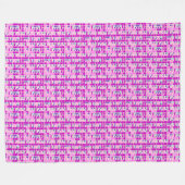 Modernes Farbblock Fleece Blanket - Mosaikgitter (Vorderseite (Horizontal))