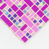 Modernes Farbblock Fleece Blanket - Mosaikgitter (Ecke)