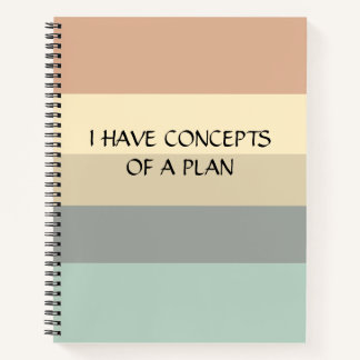 Modernes Farbblock Horizontales Streifen Grünes Mo Notizblock