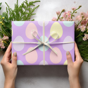 Modernes, farbenfroh gepanzertes Eiermuster Oste Geschenkpapier