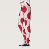 Modernes, farbenfroh gestaltetes Apple-Muster Leggings (Links)