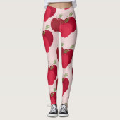 Modernes, farbenfroh gestaltetes Apple-Muster Leggings (Vorderseite)