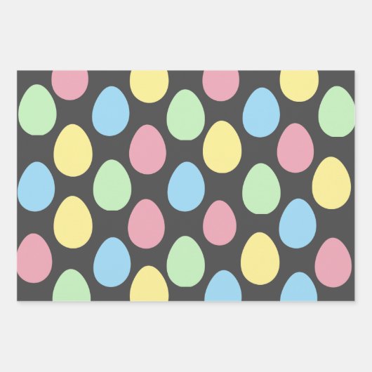 Modernes, farbenfroh gestaltetes Osterverpackungsp Geschenkpapier Set (Vorderseite 3)