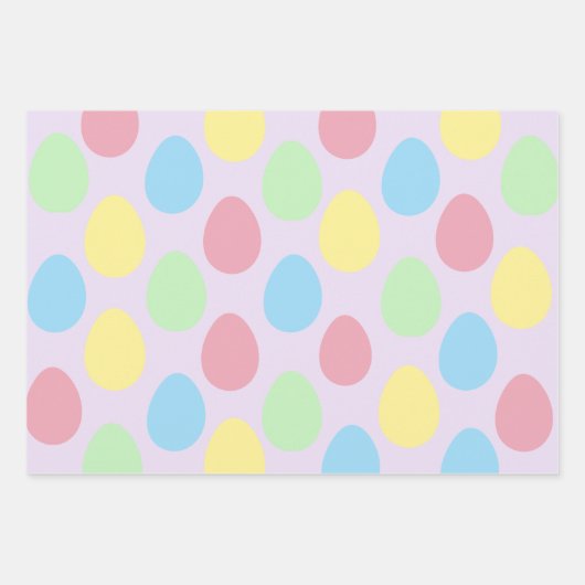 Modernes, farbenfroh gestaltetes Osterverpackungsp Geschenkpapier Set (Vorderseite 2)