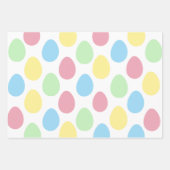 Modernes, farbenfroh gestaltetes Osterverpackungsp Geschenkpapier Set (Vorderseite)
