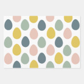 Modernes, farbenfroh gestaltetes Osterverpackungsp Geschenkpapier Set (Vorderseite)