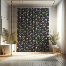 Modernes, farbenfroh gestanztes Blume-Muster Duschvorhang