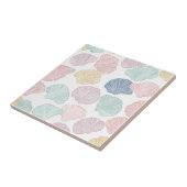 Modernes, farbenfroh-pastellfarbenes Küstenmuster Fliese (Seite)