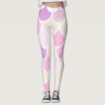 Modernes, farbenfroh rosa Mermaid-Muster Leggings<br><div class="desc">Modernes,  farbenfroh rosa Mermaid-Muster</div>