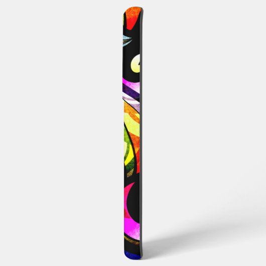 Modernes, farbenfrohes Abstrakt-gestanztes Glasdes Samsung Galaxy Hülle (Rückseite (Horizontal))