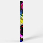 Modernes, farbenfrohes Abstrakt-gestanztes Glasdes Samsung Galaxy Hülle (Rechte Seite)