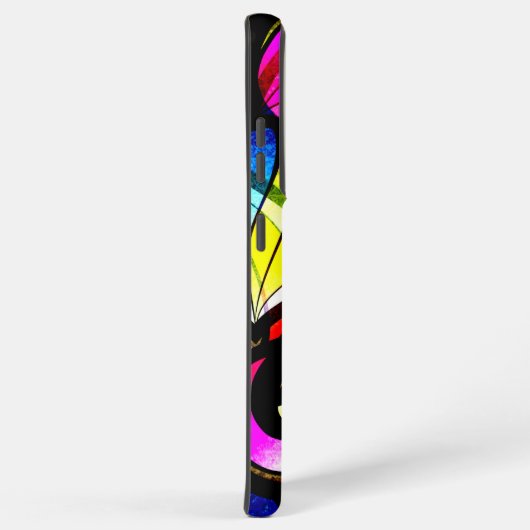 Modernes, farbenfrohes Abstrakt-gestanztes Glasdes Samsung Galaxy Hülle (Rechte Seite)