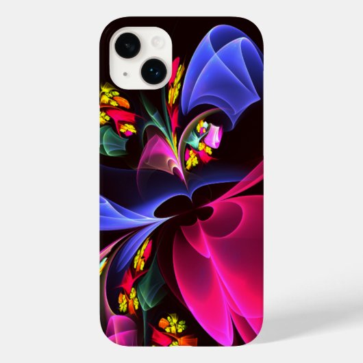 Modernes, farbenfrohes Abstraktes Kunstmuster #06 Case-Mate iPhone Hülle (Rückseite)