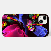 Modernes, farbenfrohes Abstraktes Kunstmuster #06 Case-Mate iPhone Hülle (Rückseite (Horizontal))