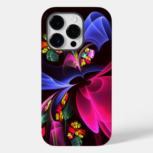 Modernes, farbenfrohes Abstraktes Kunstmuster #06 Case-Mate iPhone Hülle (Rückseite)