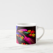 Modernes, farbenfrohes Abstraktes Kunstmuster #06 Espressotasse (Rechts)