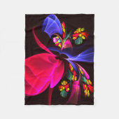 Modernes, farbenfrohes Abstraktes Kunstmuster #06 Fleecedecke (Vorderseite)