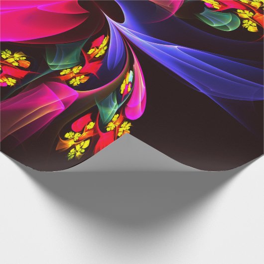 Modernes, farbenfrohes Abstraktes Kunstmuster #06 Geschenkpapier (Ecke)