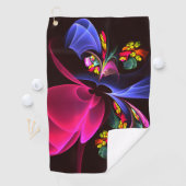 Modernes, farbenfrohes Abstraktes Kunstmuster #06 Golfhandtuch (Insitu)