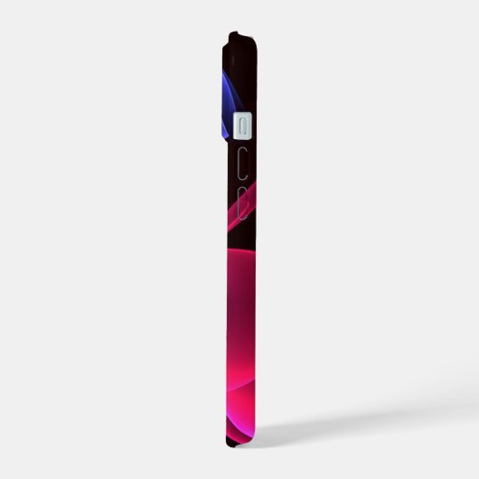 Modernes, farbenfrohes Abstraktes Kunstmuster #06 iPhone 15 Hülle (Linke Seite)