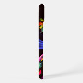 Modernes, farbenfrohes Abstraktes Kunstmuster #06 iPhone Hülle (Rechte Seite)