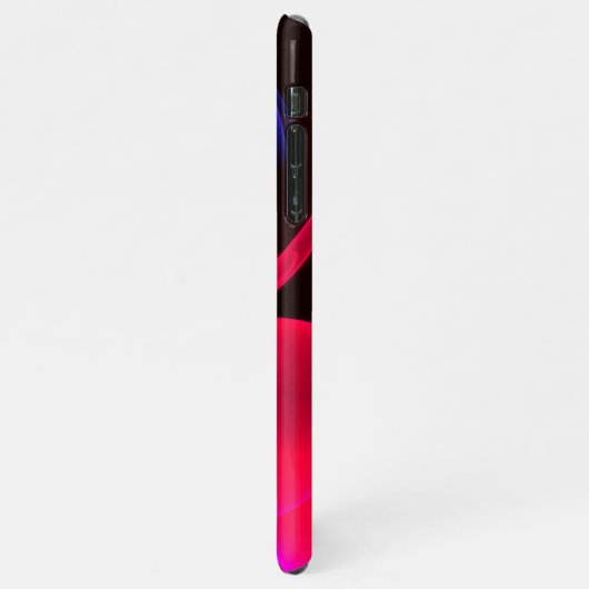 Modernes, farbenfrohes Abstraktes Kunstmuster #06 iPhone Hülle (Linke Seite)