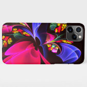 Modernes, farbenfrohes Abstraktes Kunstmuster #06 iPhone Hülle (Rückseite (Horizontal))