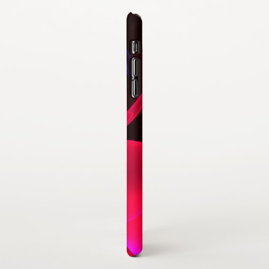 Modernes, farbenfrohes Abstraktes Kunstmuster #06 iPhone Hülle (Linke Seite)