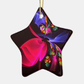 Modernes, farbenfrohes Abstraktes Kunstmuster #06 Keramik Ornament (Links)