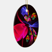 Modernes, farbenfrohes Abstraktes Kunstmuster #06 Keramik Ornament (Rechts)