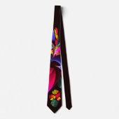 Modernes, farbenfrohes Abstraktes Kunstmuster #06 Krawatte (Vorderseite)