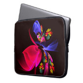 Modernes, farbenfrohes Abstraktes Kunstmuster #06 Laptopschutzhülle (Vorderseite Links)