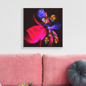 Modernes, farbenfrohes Abstraktes Kunstmuster #06 Leinwanddruck (Insitu (Wohnzimmer))