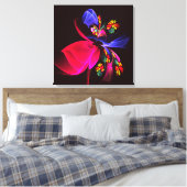 Modernes, farbenfrohes Abstraktes Kunstmuster #06 Leinwanddruck (Insitu (Schlafzimmer))