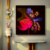 Modernes, farbenfrohes Abstraktes Kunstmuster #06 Leinwanddruck