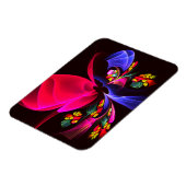 Modernes, farbenfrohes Abstraktes Kunstmuster #06 Magnet (Linke Seite)