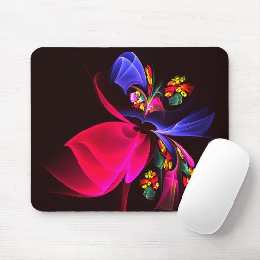 Modernes, farbenfrohes Abstraktes Kunstmuster #06 Mousepad (Mit Mouse)