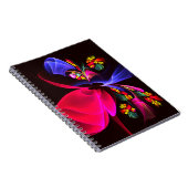 Modernes, farbenfrohes Abstraktes Kunstmuster #06 Notizblock (Rechte Seite)